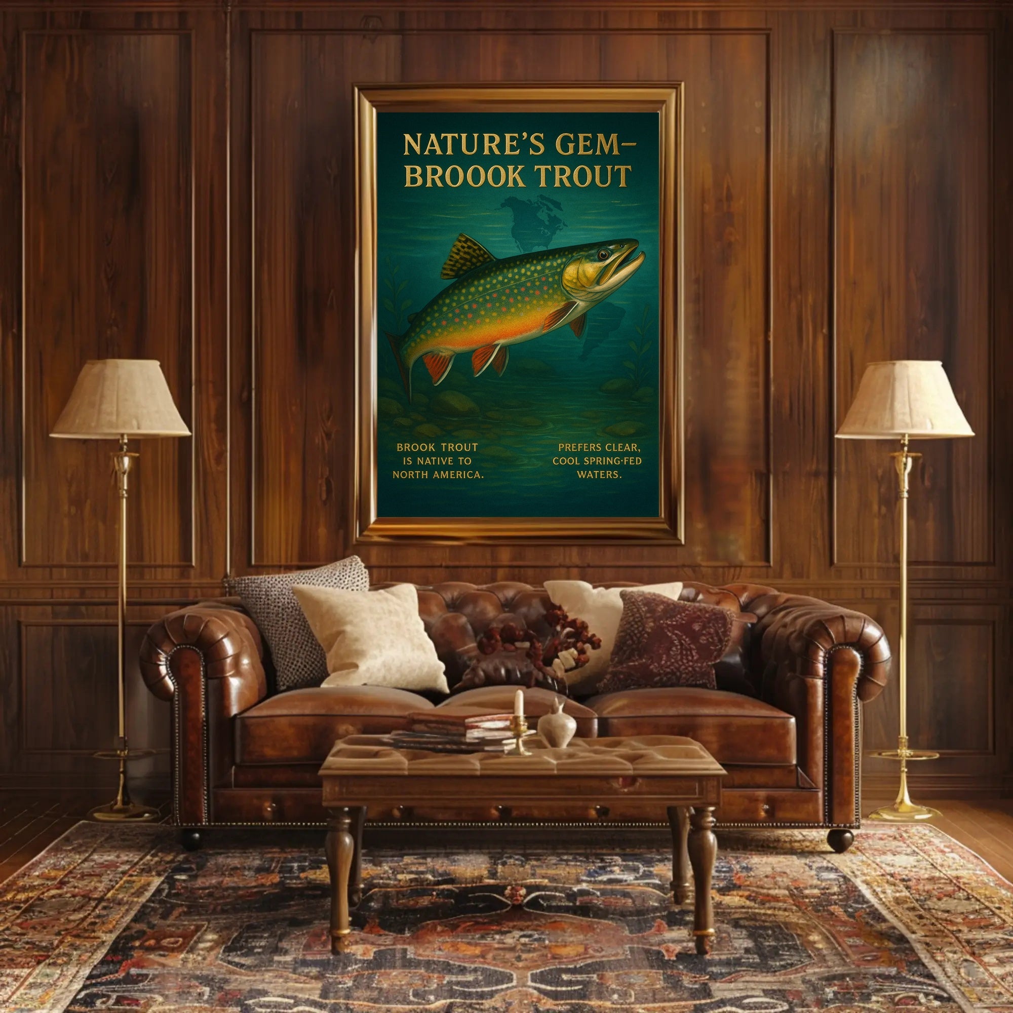 NatureS Gem Brook Trout Poster