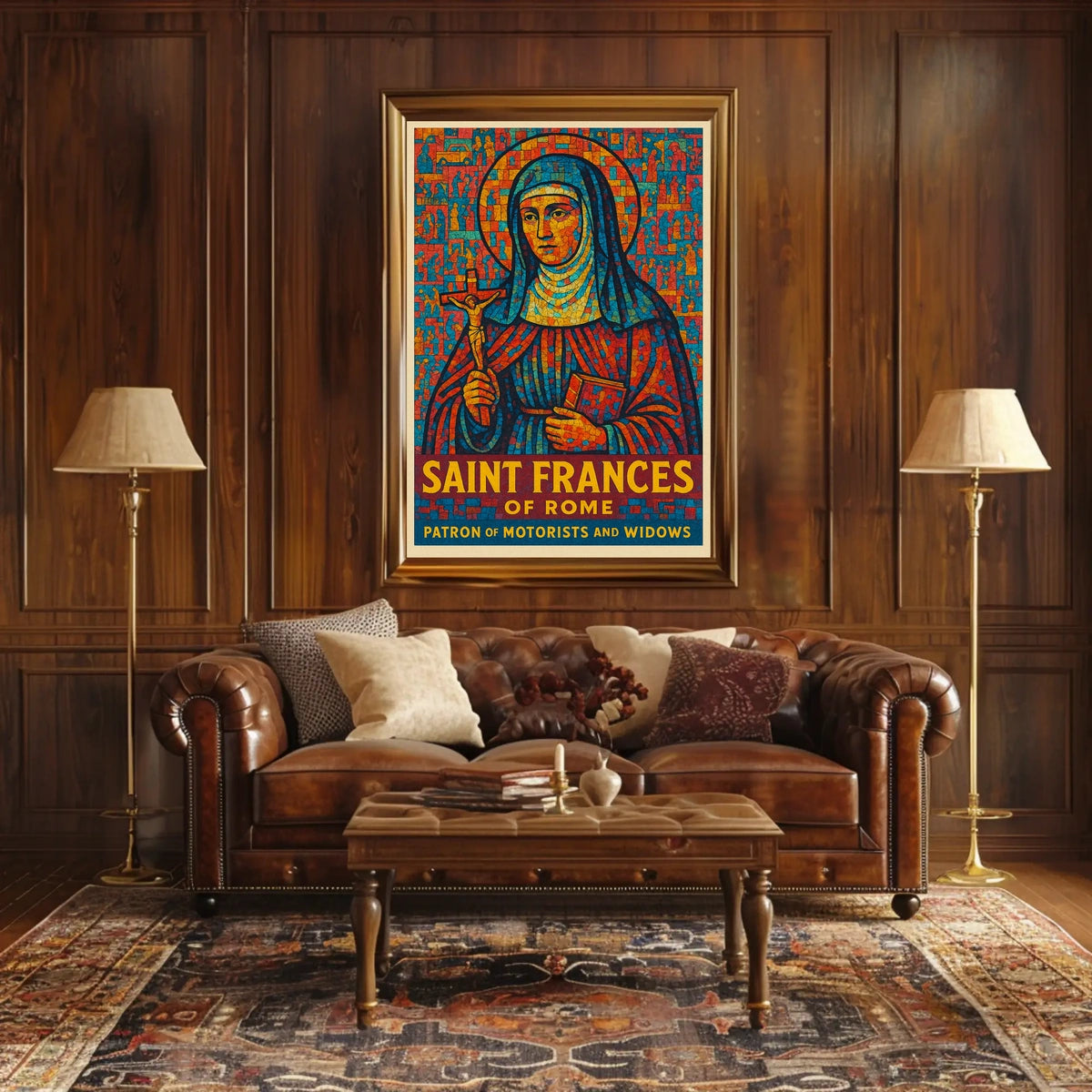 Saint Frances Of Rome Poster