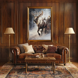 Winter Sleigh Ride Poster