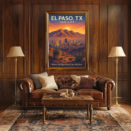 El Paso, TX Sun City Poster