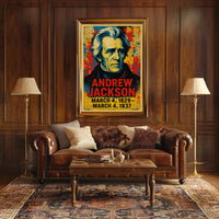 Andrew Jackson 7th President of the United States Street Art Mashup Poster