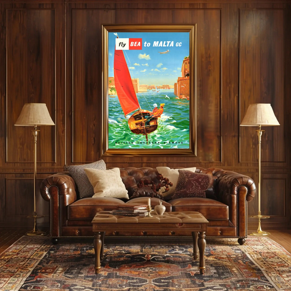 Fly Bea To Malta Poster