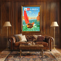 Fly Bea To Malta Poster