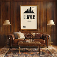 Denver Skyline Est. 1858 Poster
