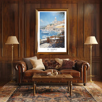 Serene St. Tropez Poster PosterGoat