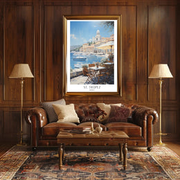 Serene St. Tropez Poster PosterGoat