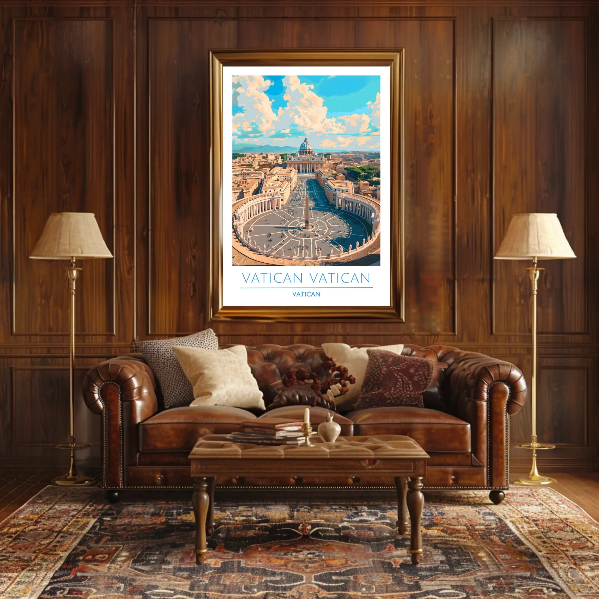 Vatican City Aerial View Poster