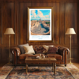 Vatican City Aerial View Poster