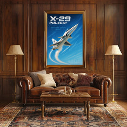 X-29 Polecat Poster PosterGoat