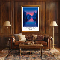 Scenic Ha Long Bay Travel Poster