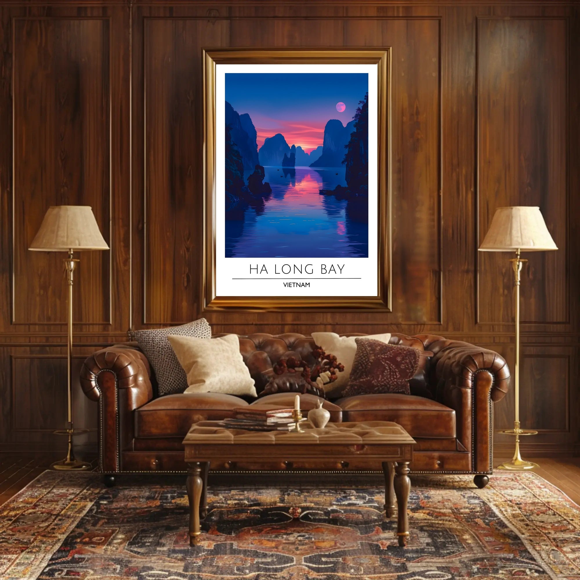 Scenic Ha Long Bay Travel Poster