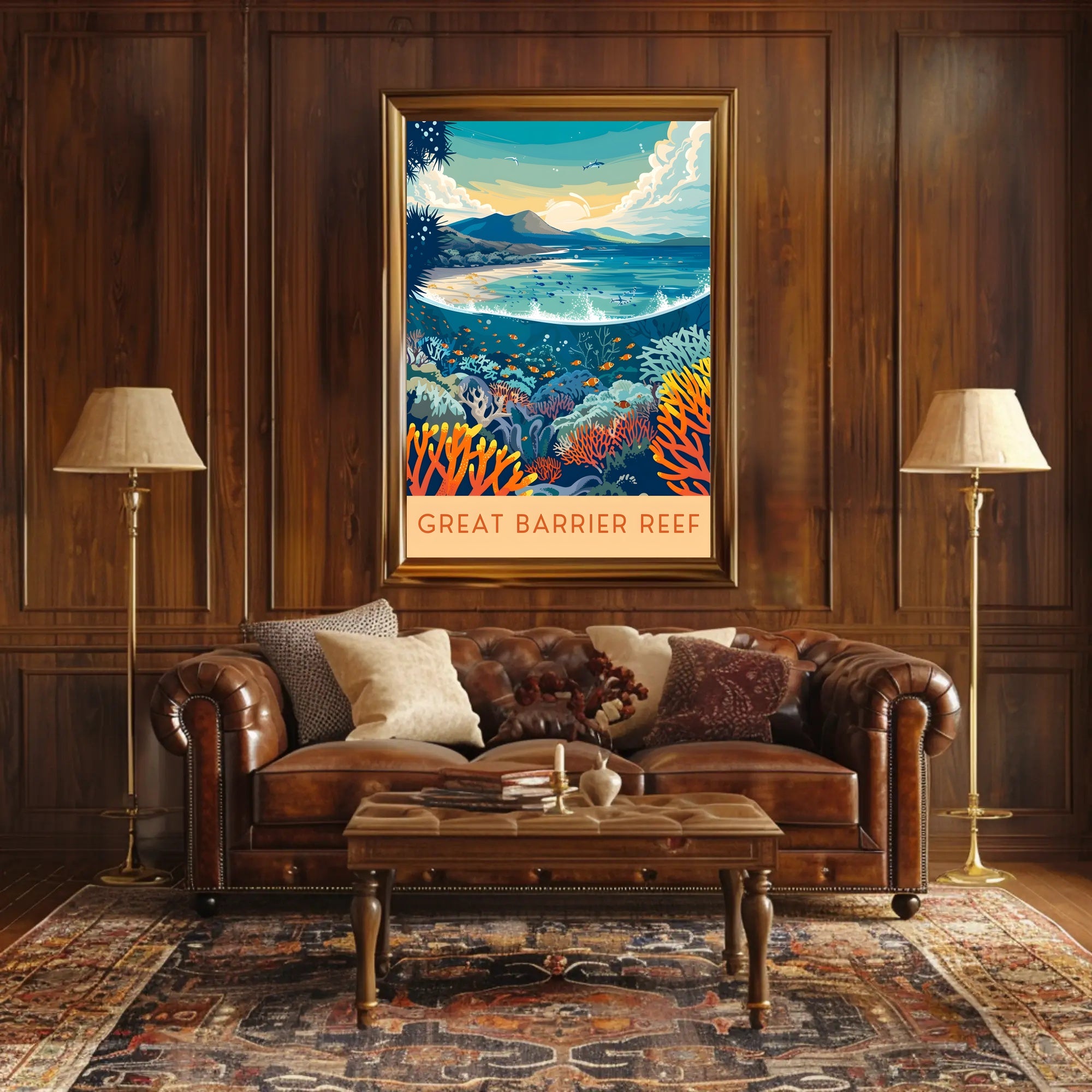 Great Barrier Reef Exploration Poster