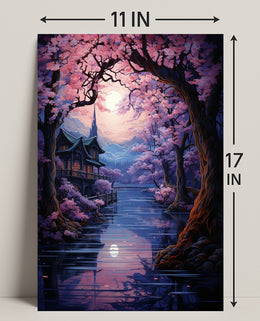 Enchanted Cherry Blossom Retreat Poster