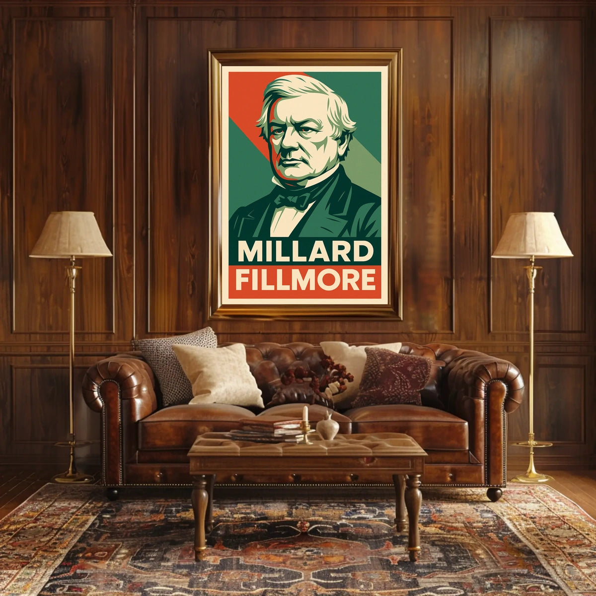 Millard Fillmore Vintage History Buff Poster