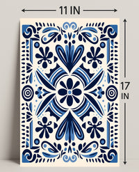 Ornate Floral Design Poster