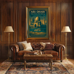 Abu Dhabi's Elegance: Tradition Meets Modernity Travel Poster