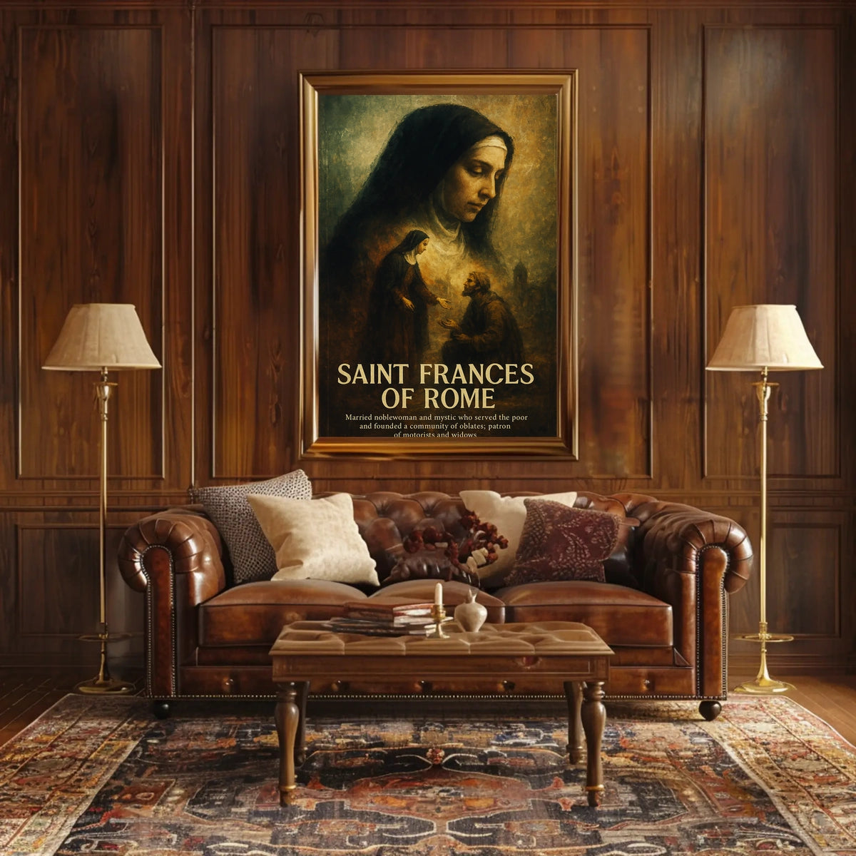 Saint Frances Of Rome Poster