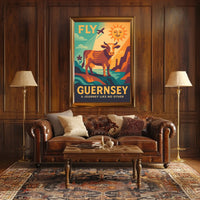 Fly to Guernsey Poster