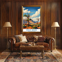 Great Basin Nevada National Park Adventure Travel Poster