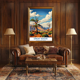 Great Basin Nevada National Park Adventure Travel Poster