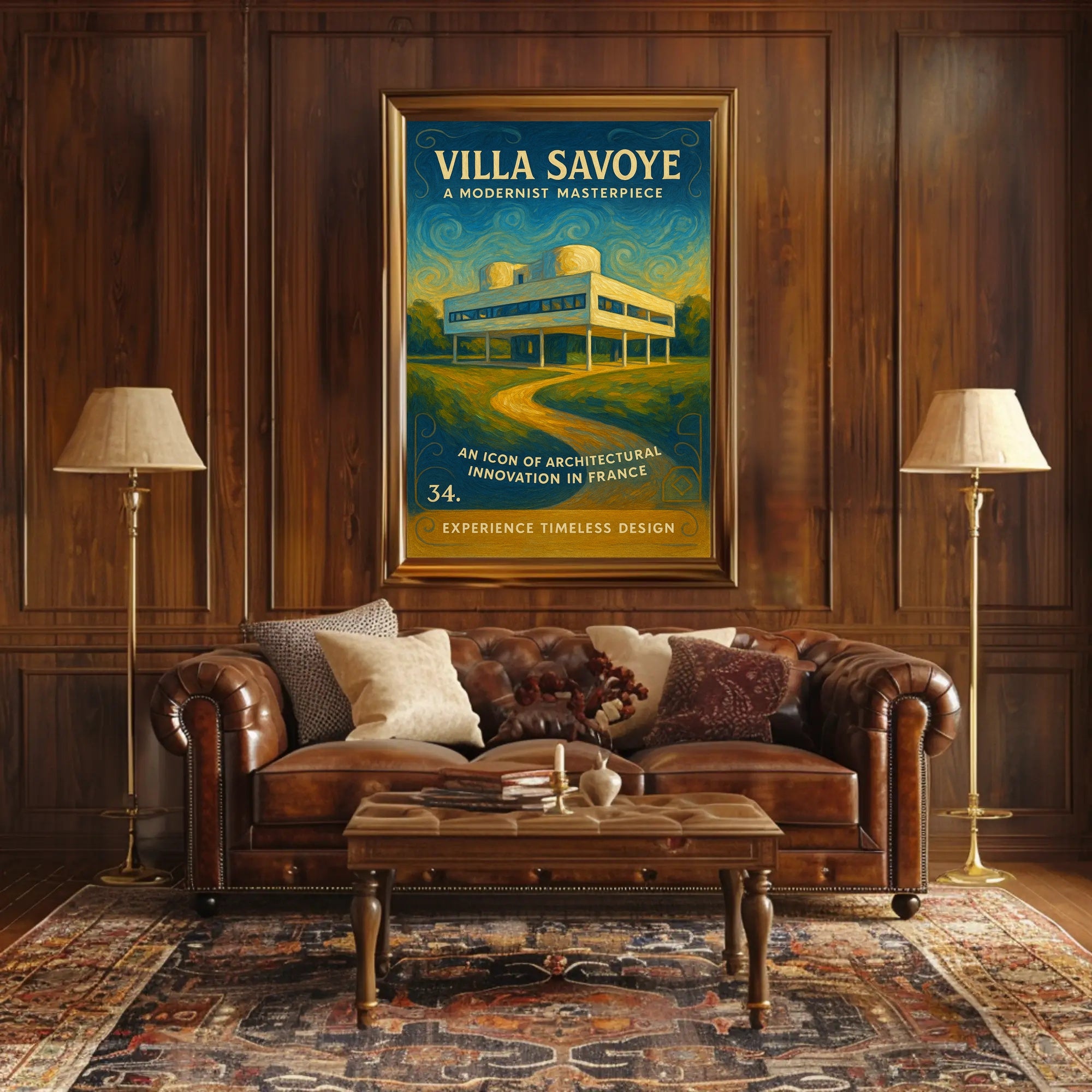 Villa Savoye A Modernist Masterpiece Poster PosterGoat