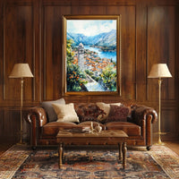 Montenegro Kotor Old Town and Bay View Poster