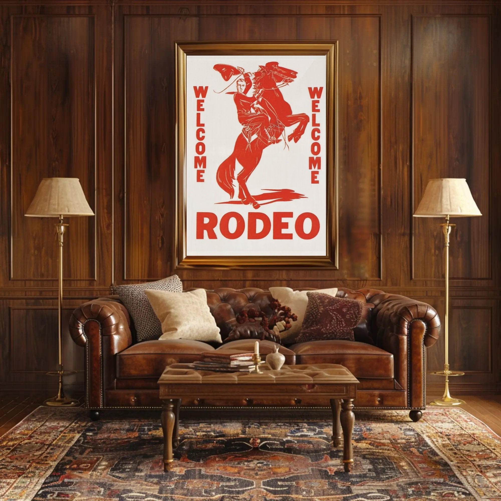Welcome Rodeo Poster PosterGoat