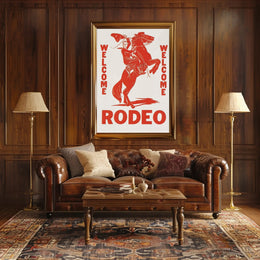 Welcome Rodeo Poster PosterGoat