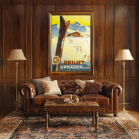 Skiing Adventure at Urnäsch am Säntis Poster PosterGoat