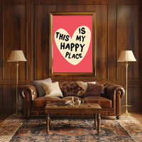 THIS IS MY HAPPY PLACE Motivational or Quote Poster PosterGoat