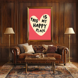 THIS IS MY HAPPY PLACE Motivational or Quote Poster PosterGoat
