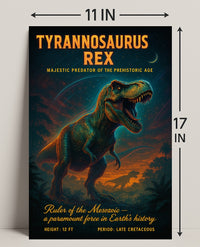 Tyrannosaurus Rex Majestic Adventure Animal Poster