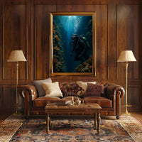 Underwater Adventure Coral Reef Travel Poster