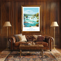 Krka National Park Waterfalls Scenic National Park Poster