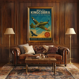 Bell P-6 Kingcobra Aviation Legends Poster