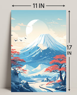 Tranquil Mountain Landscape Poster