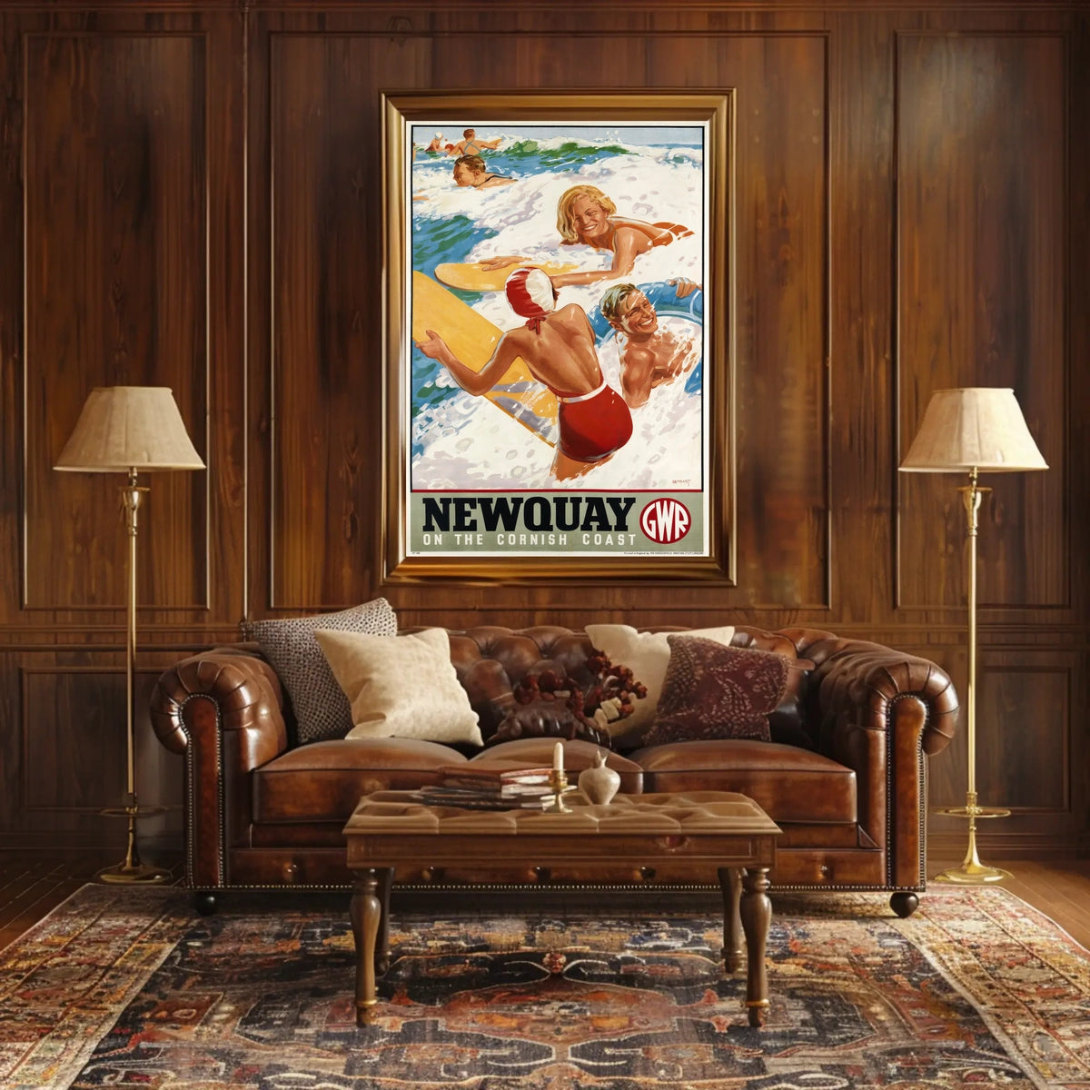 Newquay On The Cornish Coast Poster