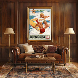 Newquay On The Cornish Coast Poster