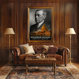 Woodrow Wilson 28th President of the United States Reflections Poster