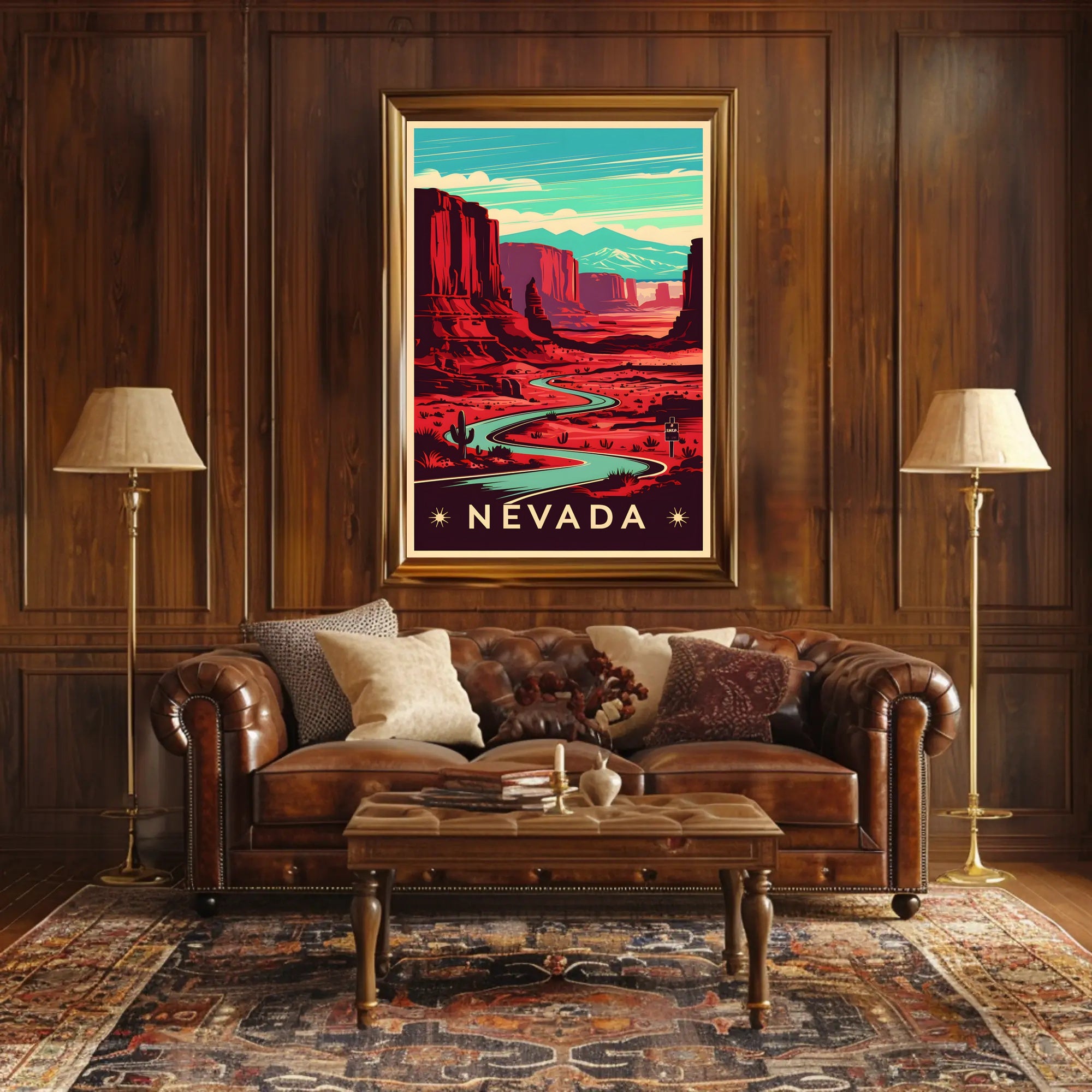 Nevada Desert Landscape Poster