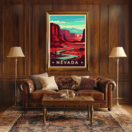 Nevada Desert Landscape Poster