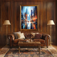 Urban Vibes A Futuristic Cityscape Poster