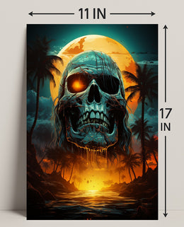 Skull Island Sunset Poster