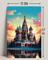 Vibrant St. BasilS Cathedral Poster