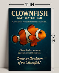 Clownfish Charm Wall Art Print PosterGoat