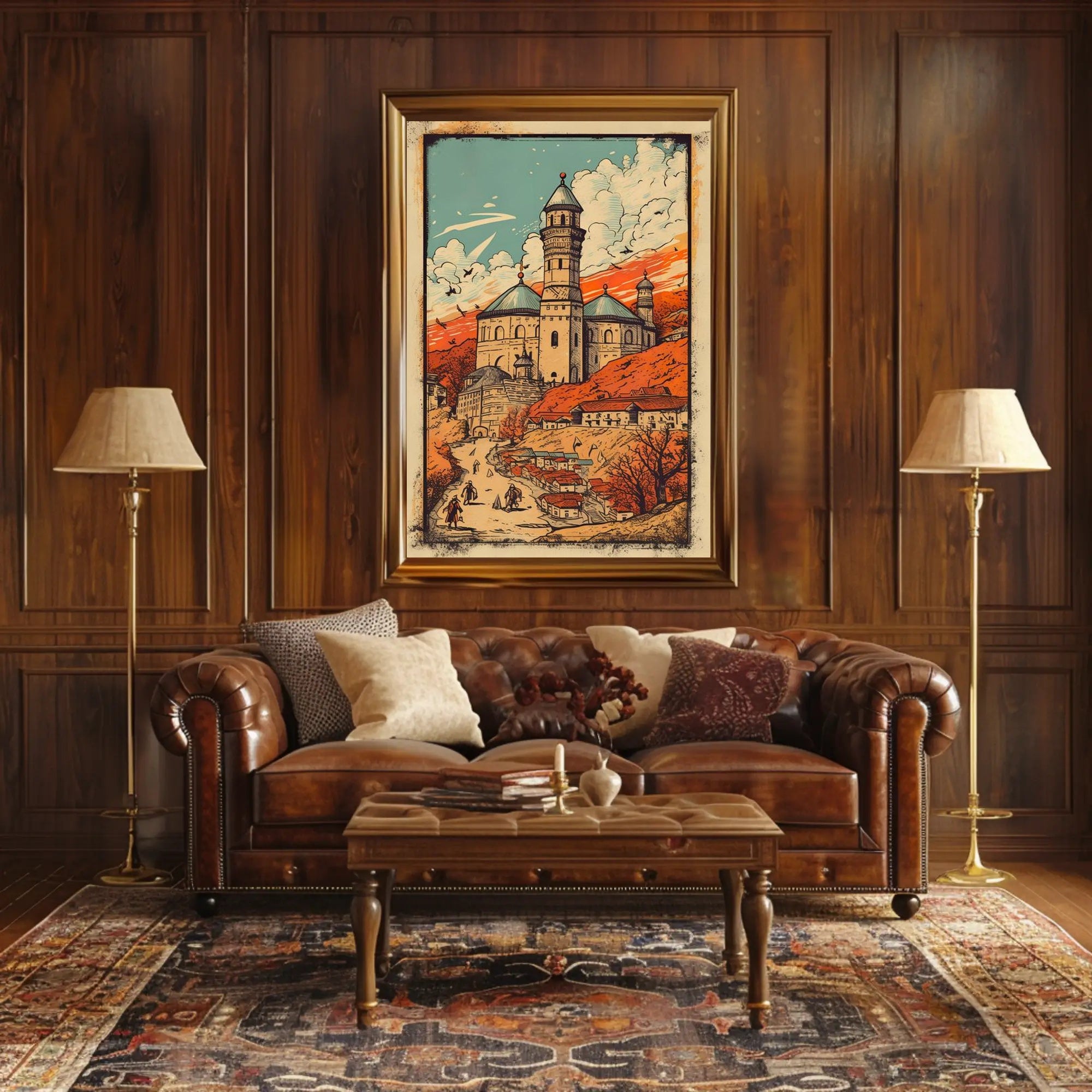 Enchanted Castle in the Hills Poster
