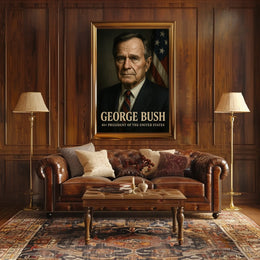 George Bush 41st President Poster Wall Art Decor Tribute