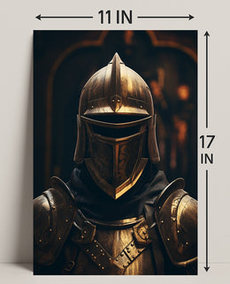 The Armored Sentinel Poster PosterGoat