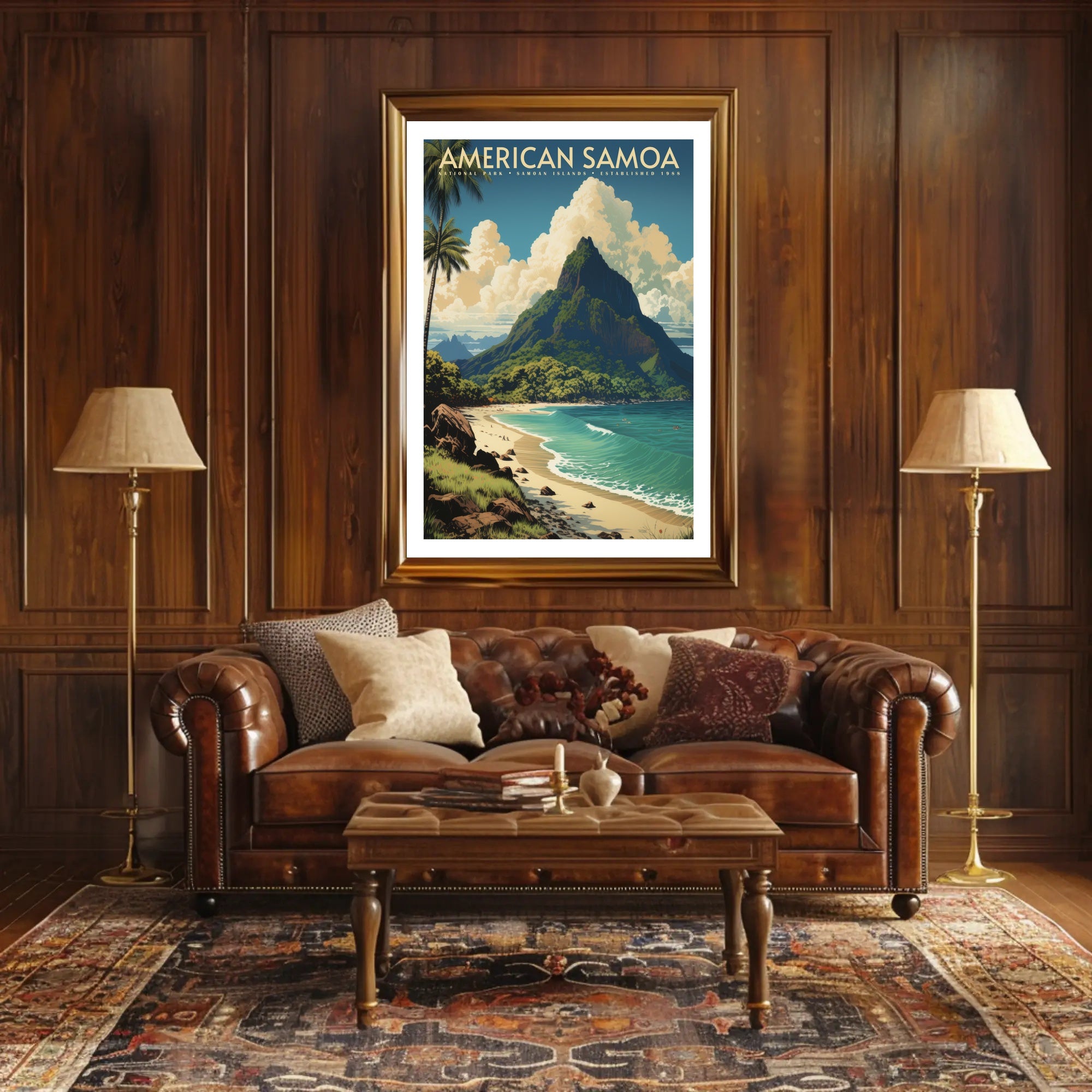 American Samoa National Park Travel Poster Print