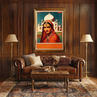 Elegance at the Taj Mahal Poster